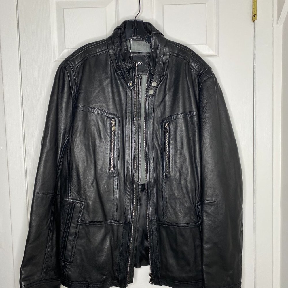 Hugo Boss Lambskin Leather Jacket